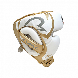 Боксерский шлем Rival RHG100 White/Gold 3