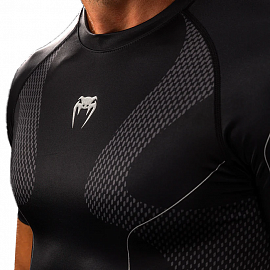 Рашгард с коротким рукавом Venum Nexus Black/Silver 3