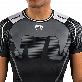 Рашгард с коротким рукавом Venum Adrenaline Black/Grey 3