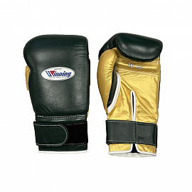 Боксерские перчатки Winning Custom Hunter Green/Gold 1