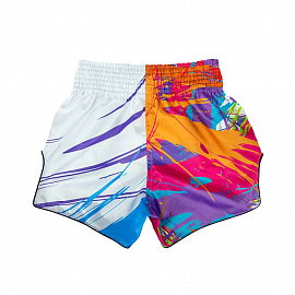 Шорты для тайского бокса Fairtex BS1933 World Music White 1