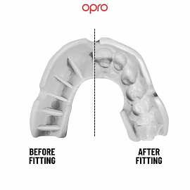 Боксерская капа Opro Bronze White 1