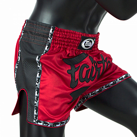Шорты для тайского бокса Fairtex BS1703 Red/Black 1