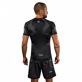 Рашгард с коротким рукавом Venum Nexus Black/Silver 2