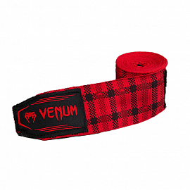 Бинты боксерские Venum Tartan 3 m. Fury Red 2