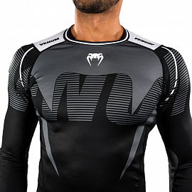 Рашгард Venum Adrenaline L/S Black/Silver Grey 2