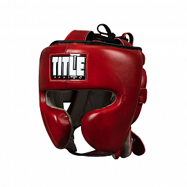 Боксерский шлем TITLE Boxing Sparring Headgear Blood Red 1