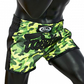 Шорты для тайского бокса Fairtex BS1710 Green Camo 3