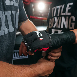 Гелевые накладки TITLE Gel Iron Fist Slip-On Knuckle Shields 2.0 Black/Red 4