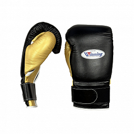 Боксерские перчатки Winning Custom Deep Black/Gold 1