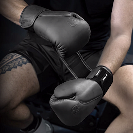 Боксерские перчатки Hayabusa T360 Leather Midnight Black 4