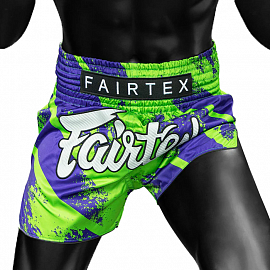 Шорты для тайского бокса Fairtex BS1928 Street King Green 3