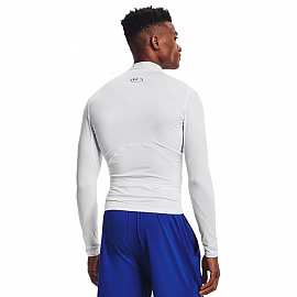 Компресионный лонгслив Under Armour Hg Comp Mock LS White 1