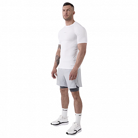 Рашгард с коротким рукавом Rank Compression Power White 5
