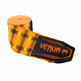 Бинты боксерские Venum Tartan 4 m. Pumpkin 2