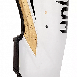 Щитки Venum Elite Evo White/Gold 2