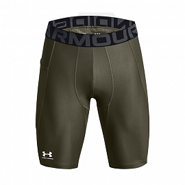 Компрессионные шорты Under Armour HeatGear Armour Long Green 4
