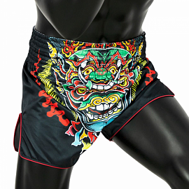 Шорты для тайского бокса Fairtex BS1912 Kabuki Black 3