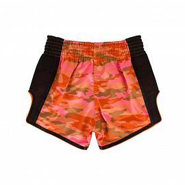 Шорты для тайского бокса Fairtex BS1711 Orange Camo 1
