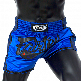Шорты для тайского бокса Fairtex BS1702 Blue/Black 4