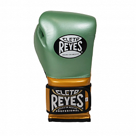Боксерские перчатки Cleto Reyes E600 WBC Green/Gold 2