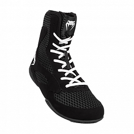Боксерки Venum Contender Boxing Shoes Black/White 3