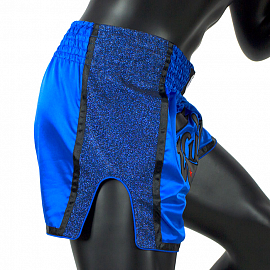 Шорты для тайского бокса Fairtex BS1702 Blue/Black 2