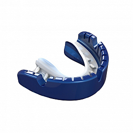 Боксерская капа Opro Gold Braces Dark Blue/Pearl 1