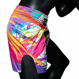 Шорты для тайского бокса Fairtex BS1933 World Music White 4