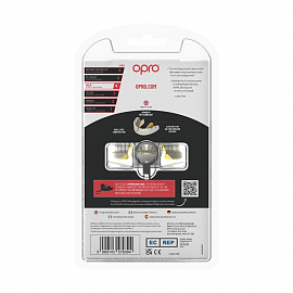 Боксерская капа Opro Gold Braces White/Gold 5