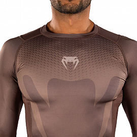 Рашгард Venum No Gi L/S Chocolate Brown 3