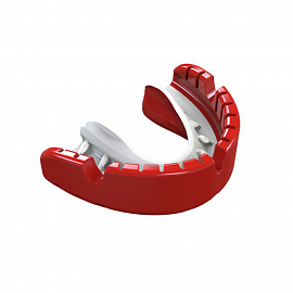 Боксерская капа Opro Gold Braces Red/Pearl 1