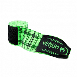 Бинты боксерские Venum Tartan 4 m. Neon Green 2