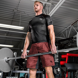 Шорты Hayabusa Hexagon Fight Shorts Burgundy 4