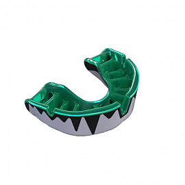 Боксерская капа Opro Platinum White/Black/Mint 3