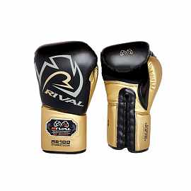 Боксерские перчатки Rival RS100 Professional Sparring Black/Gold 1